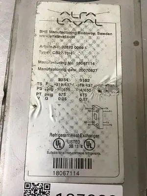 USED ALFA LAVAL CB27-10H