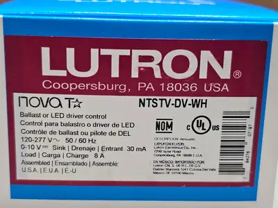 New | in-Stock LUTRON NTSTV-DV-WH Switchgears British Columbia CA | Lenmark #241115