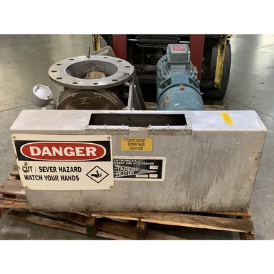 Used 10" Stainless Steel Flo-Tronics Rotary Airlock Feeder Valve