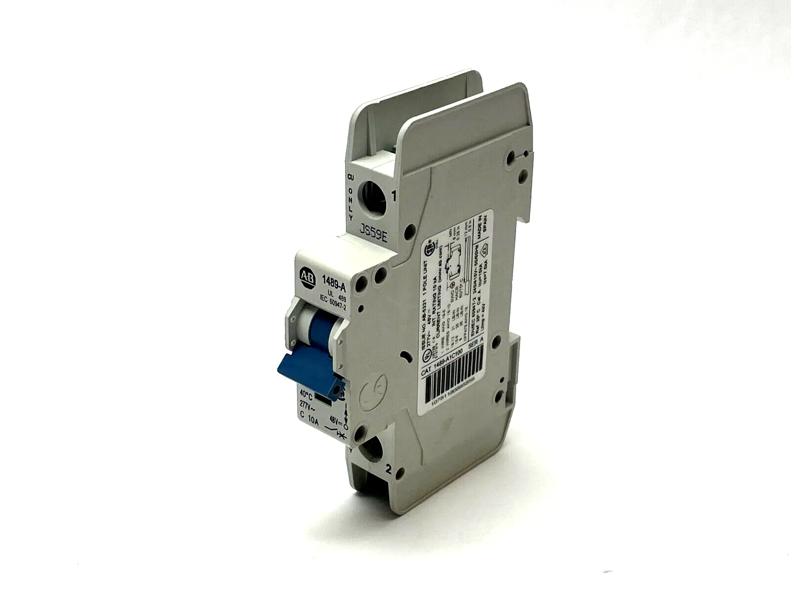 1489-A1C100 | Allen Bradley  Ser. A Miniature Circuit Breaker - Used