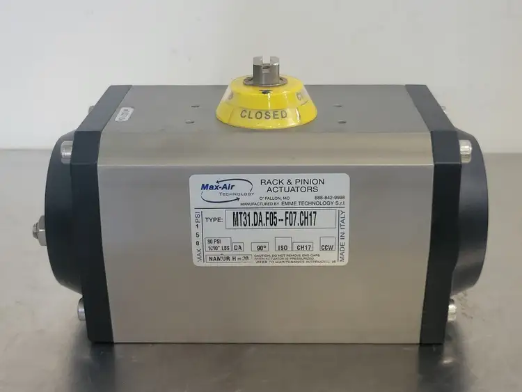 Used MAX- AIR TECHNOLOGY MT31.DA.F05-F07.CH17 Electric Motor Driven Actuators British Columbia CA | Lenmark #255352
