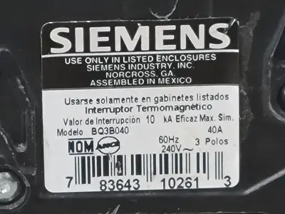 USED SIEMENS BQ3B040