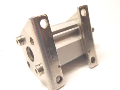 USED SMC CQ2 COMPAQ CYLINDER WITH BRACKETS