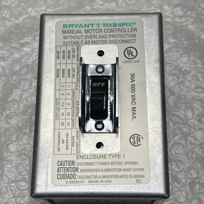 NEW Bryant 30103D