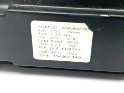 USED KOLLMORGEN 3-PHASE PM SERVOMOTOR