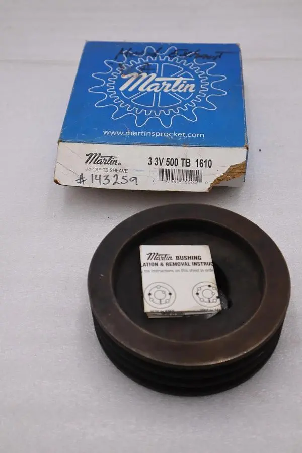 NEW OPEN BOX MARTIN 3 3V 500 TB  1610 SHEAVE STK CC256