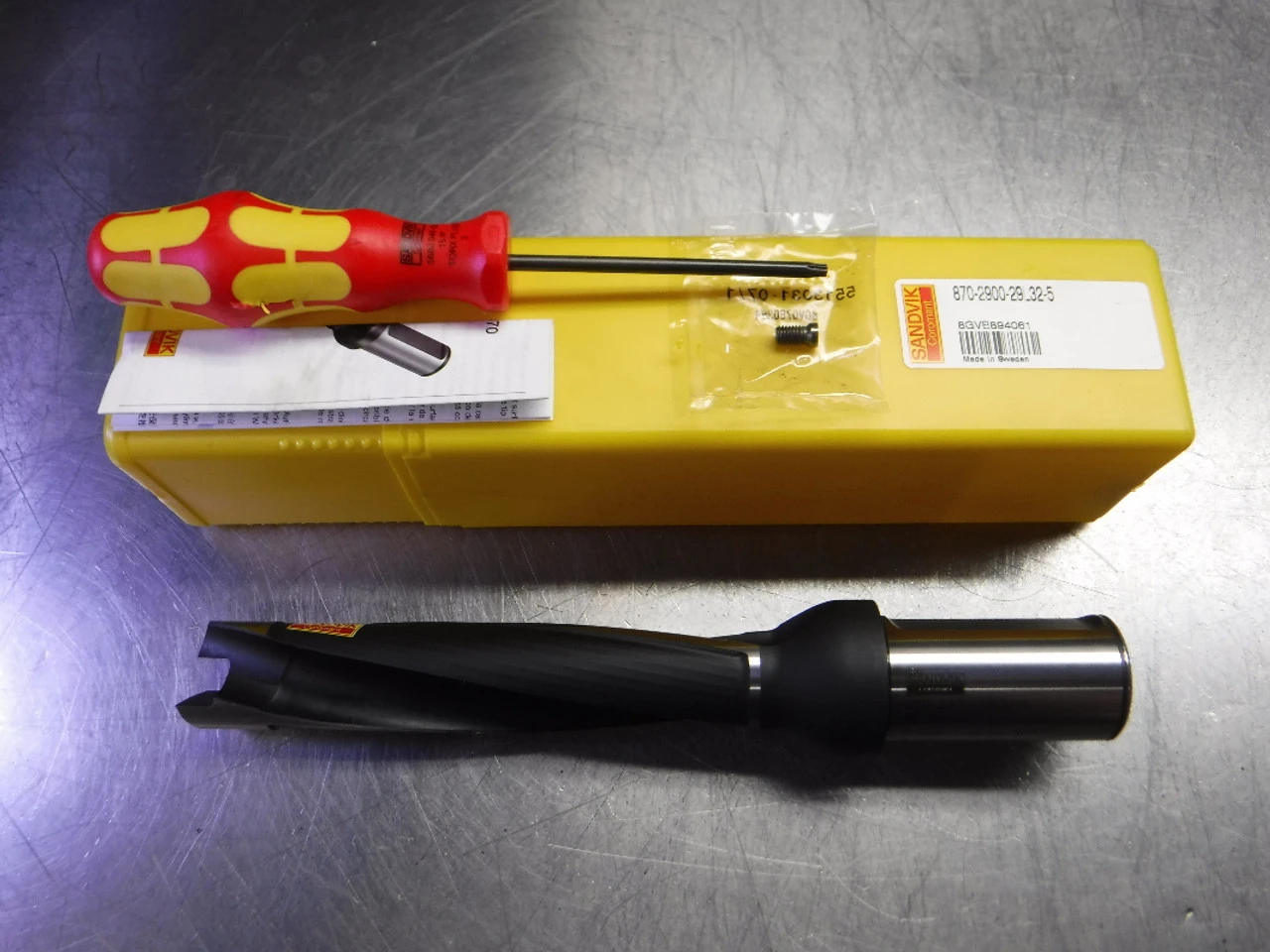 Sandvik 29mm - 29.99mm 2 Flute Indexable Drill 870-2900-29L32-5 (LOC1920B)