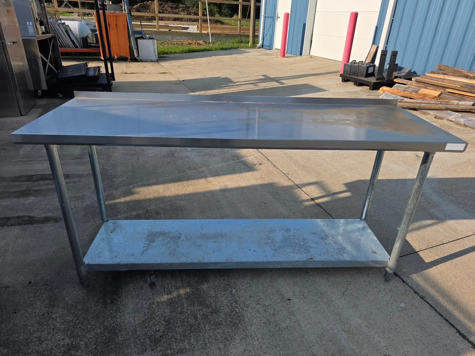 Used Falcon Restaurant Supply Used 72" x 24" Stainless Steel Table - SS409 Food Prep Tables Illinois US | Falcon Restaurant Supply #1373517