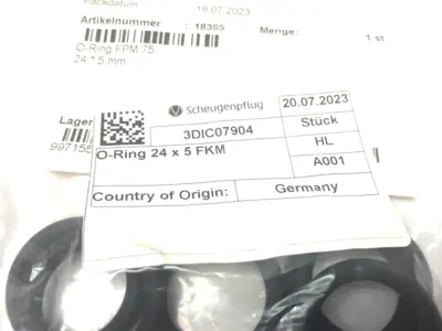 USED SCHEUGENPFLUG O-RING 24 X 5 FKM