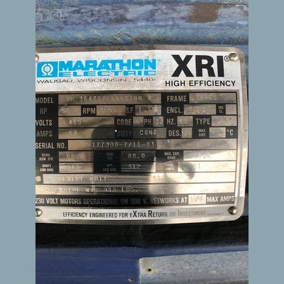 Marathon 60 HP Electric Motor