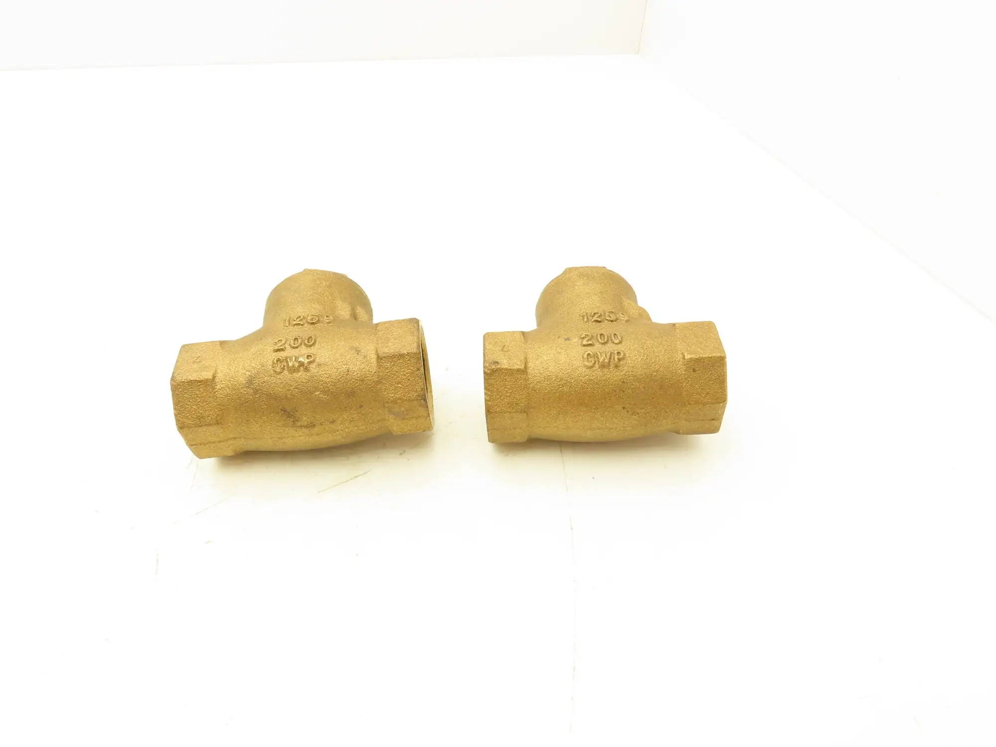 Nibco 1" FNPT Bronze Swing Check Valve T-Pattern Female Threaded  Lot of 2