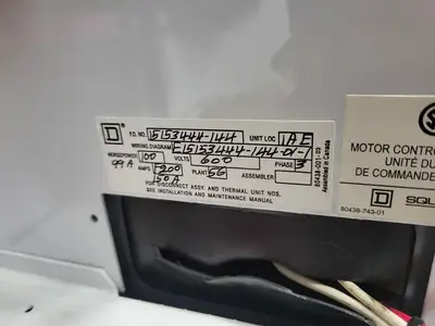 USED SQUARE D MODEL 6