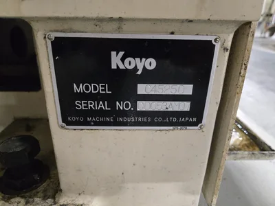 Koyo C4525D Finish Outer Diameter Grinding Machine; 3600m/Minute, Max Diameter 405mm, Max Width