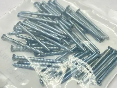 FTA44048MC | Zinc-Plated Steel Phillips Flat Head Screws #4 1-1/2" Long LOT OF 150 - New