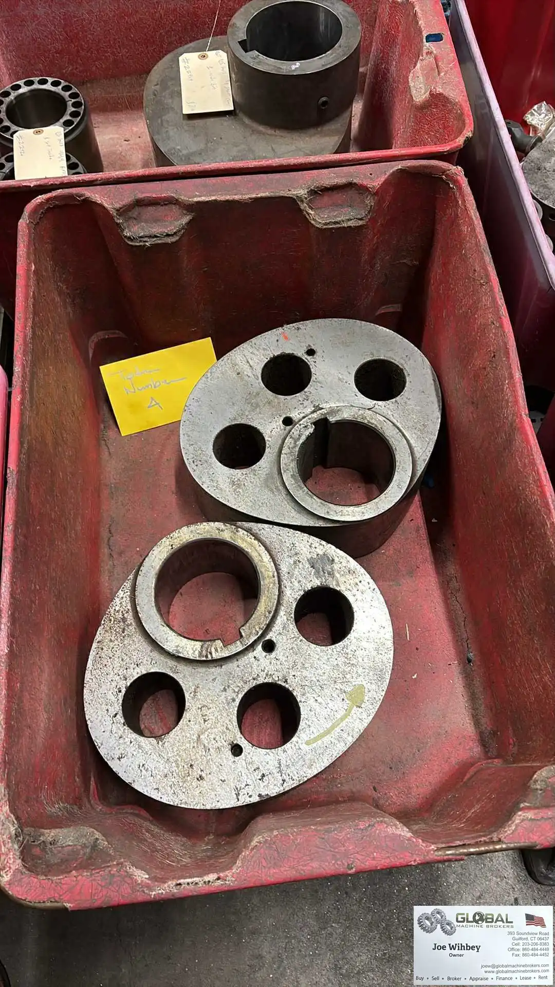 (2) US Baird 5L Top Shaft Cams 5" Stroke x 4.75" Bore x 1" Key