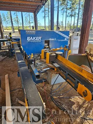 Used 2021 BAKER MODEL C SINGLE HEAD RESAW WITH CANT TURNAROUND Sawmill Resaws | CAROLINA MACHINERY SALES #421418