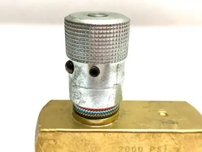 USED PARKER COLORFLOW IN-LINE HYDRAULIC FLOW CONTROL VALVE 1/2" CONNECTION