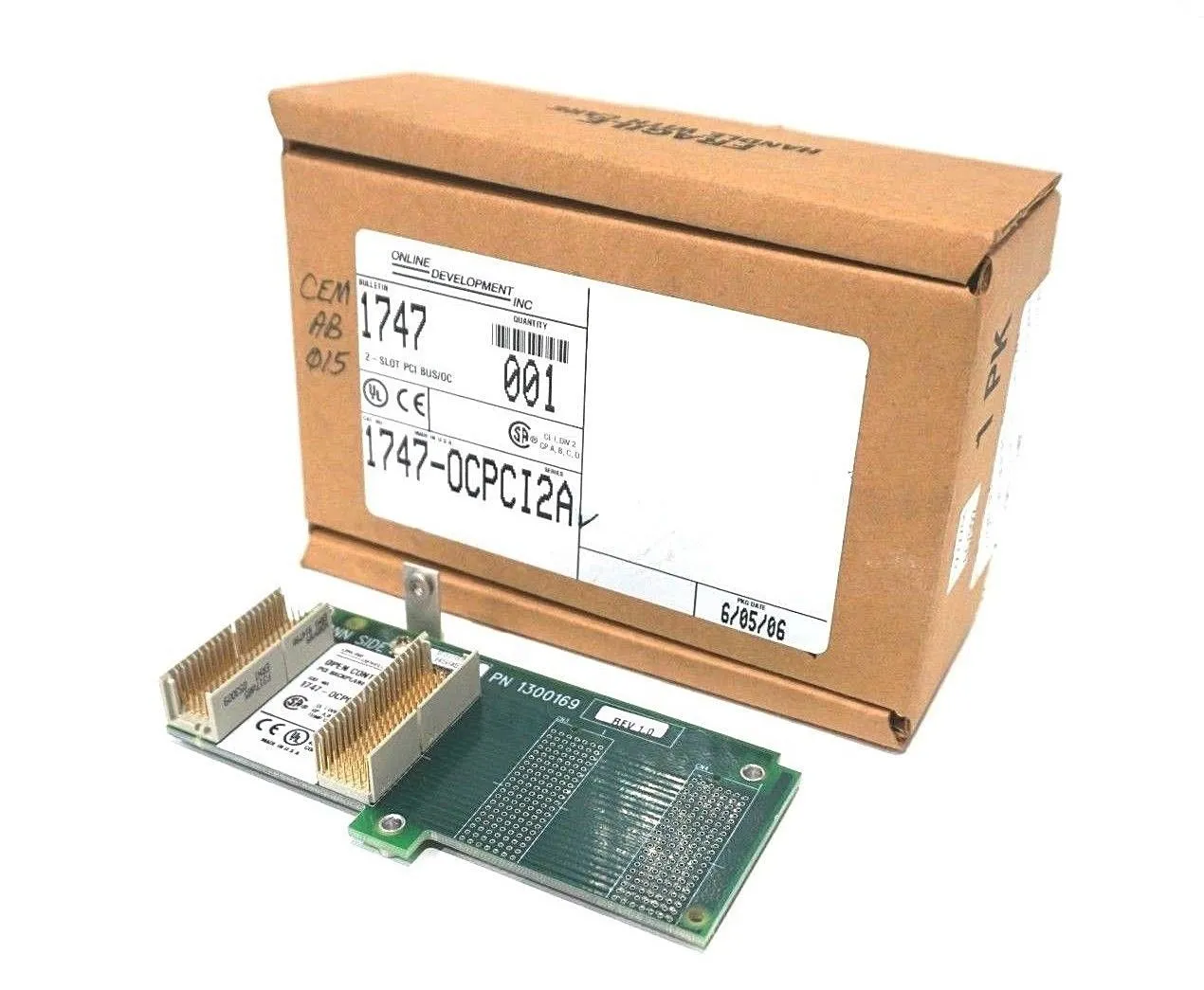 NEW ALLEN BRADLEY 1747-OCPCI2 OPEN CONTROLLER – PCI BACKPLANE ER.A 1747OCPC12