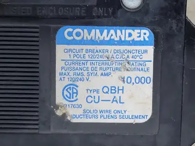 Used COMMANDER QBH115 Switchgears British Columbia CA | Lenmark #239947