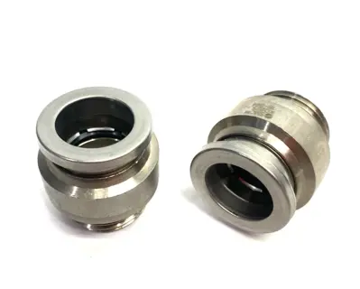 USED SMC METAL MALE INTERNAL HEX FITTING, STRAIGHT, 16MM OD TUBE