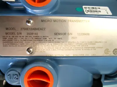NEW Micromotion 2700 E12 AB AEAZZ
