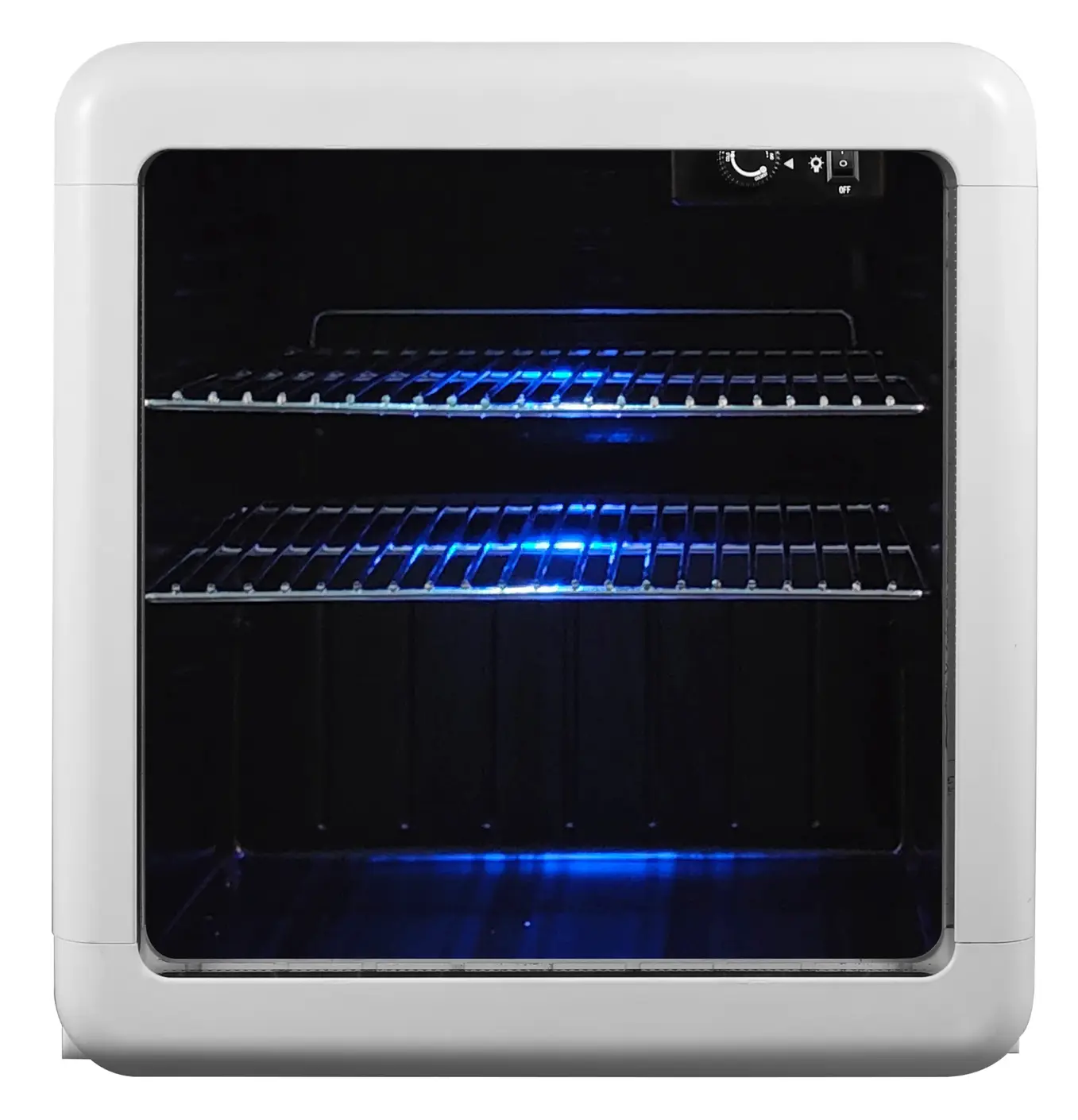 Magic Chef 1.7 CU. FT. RETRO MINI BEVERAGE COOLER IN WHITE