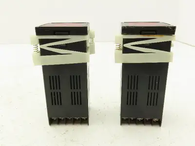 S and B Controls 2050-X Digital Temperature Meter Panel Lot of 2