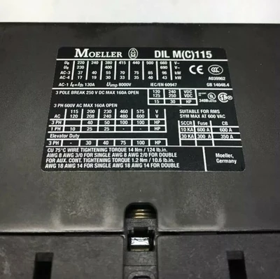 USED moeller DIL M115