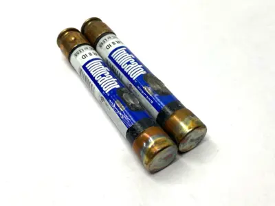 USED LITTELFUSE INDICATOR FUSE DUAL ELEMENT TIME DELAY CLASS RK5 8A LOT OF 2