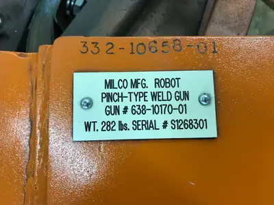 USED MILCO PINCH - TYPE WELD GUN