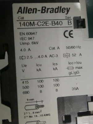NEW Allen Bradley 190-AND2-CB40C