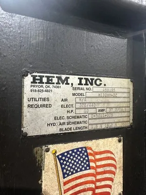 Used HEM H130HM-DC Horizontal Dual Column Band Saws Ohio US | McKean Machinery Sales #1275040