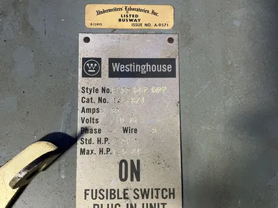 Used WESTINGHOUSE TAP321 Bus Bars & Plugs Ohio US | HGR 24 #1276875