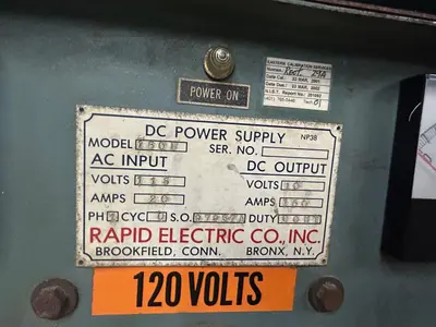 Used RAPID 1500 Rectifiers Rhode Island US | Gold Machinery #1520758