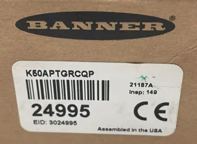 NEW BANNER ENGINEERING K50APTGRCQP TOUCH SENSOR 24995