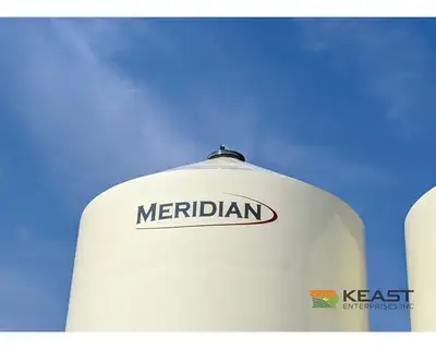 Used MERIDIAN 1425 STANDARD - 3462 BUSHELS Hopper Bottom Silos Iowa US | Keast Enterprises #1360507