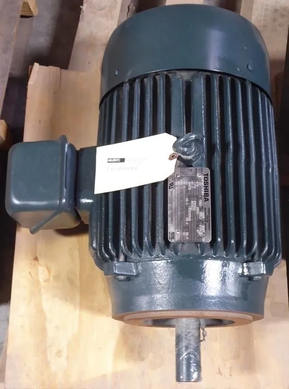 20 HP 256TC Frame Toshiba B0204FLT20SH Electric Motor 575V 1800 RPM E-OK Rebuilt