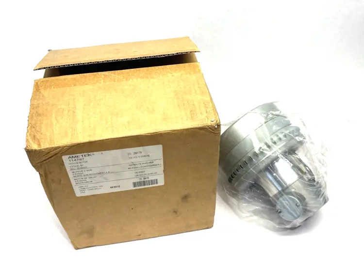 Used AMETEK VACUUM BLOWER MOTOR, 3-STAGE, 120V 50/60HZ 2M179 Fan & Blower Parts Michigan US | Maverick Industrial Sales #1092857