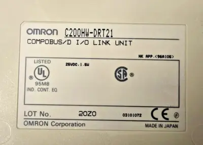 OMRON C200HW-DRT21 C200HWDRT21 COMPOBUS/D DEVICENET I/O LINK UNIT MODULE