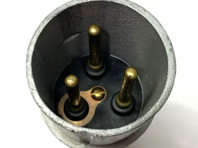 USED APPLETON INDUSTRIAL WEATHERPROOF SLEEVE W/ MALE PLUG 3 POLE 100A