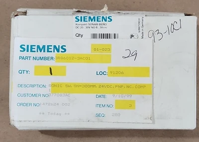 NEW Siemens 3RG6012-3AC01