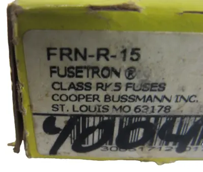 NEW BUSSMANN FRN-R-15 FUSES FRNR15