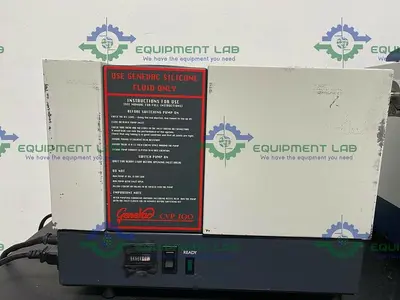 USED GENEVAC DD4 X EVAPORATOR W/ GENEVAC CVP 100 VACUUM PUMP