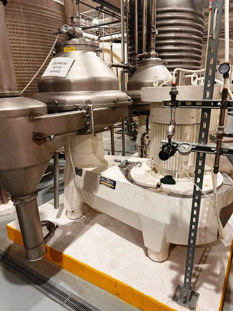 (2) Alfa-Laval BRPX 417 SFV-31CGL clarifier centrifuges, 316SS.