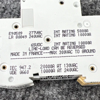 Used Merlin Gerin ["24503 C60N 4A", "C60N 4A"] Circuit Breakers California US | Davliegogo LLC #1706878