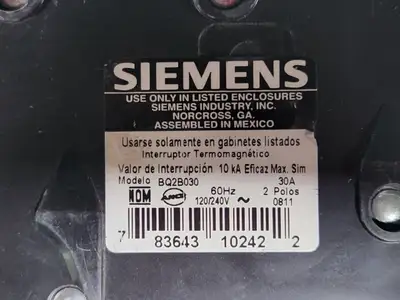 USED SIEMENS BQ2B030
