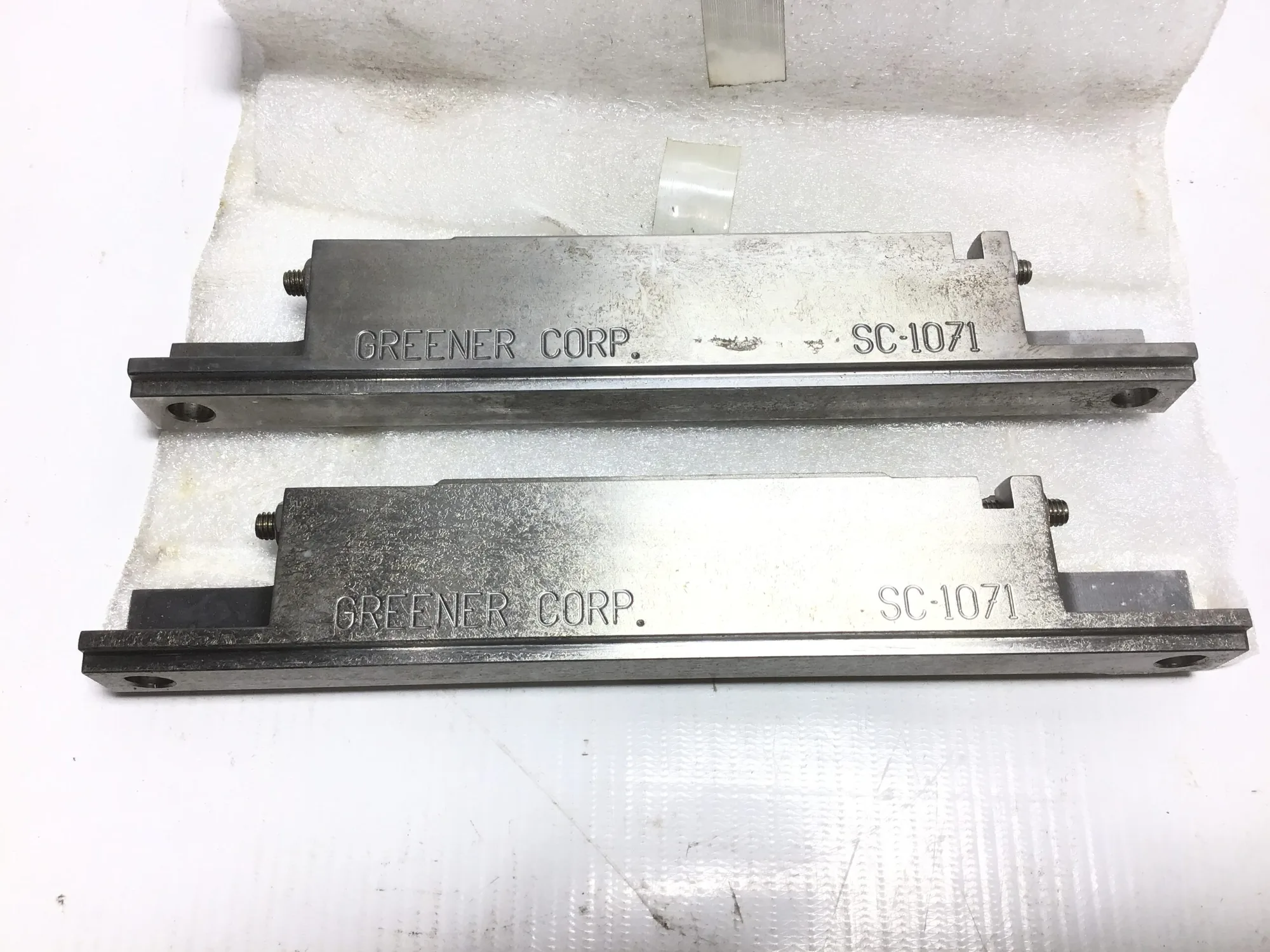 Greener Corp SC-1071 Sealing Jaws for Horizontal Flow Wrappers UP 56-187-690 Down 56-187-769