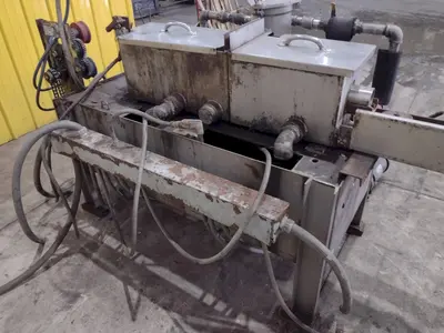 4" CAPACITY ULTRASONIC BAR & TUBE CONTINUOUS WASHER: STOCK #22589