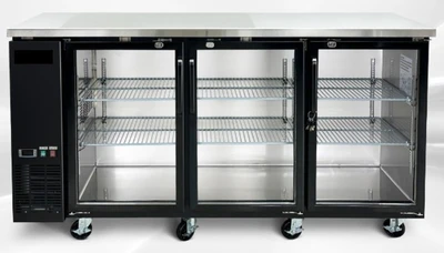 171-0148 72” Glass Door Self Contained Back Bar Cooler