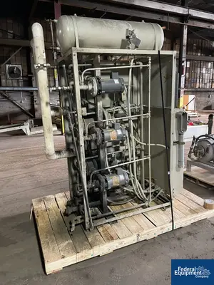 USED Berstorff 1,610 MM (63") Berstorff Vertical Two Roll Calander Sheet Stack